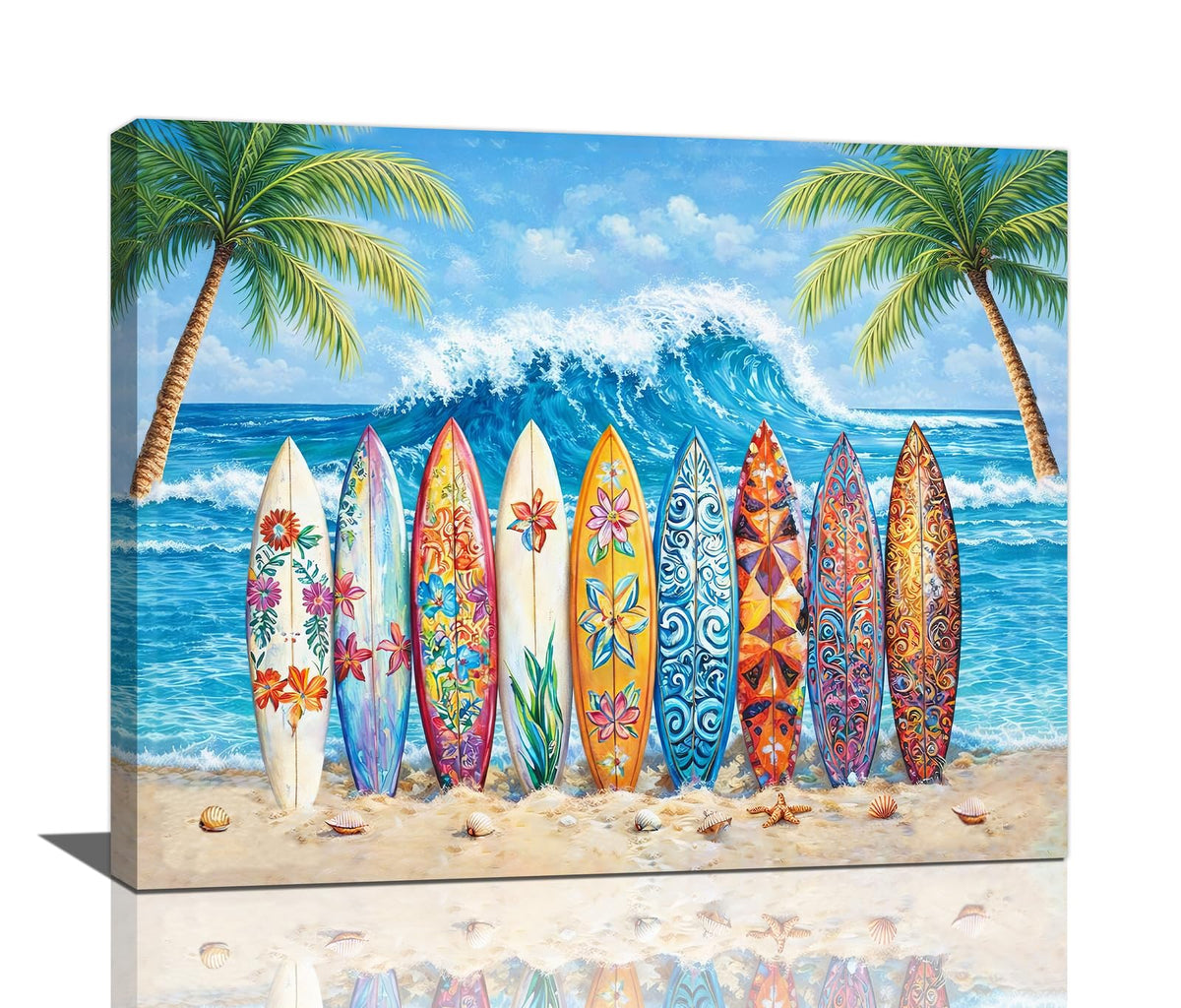 Beach Wall Art (Surfboard / 20L" x 16W")