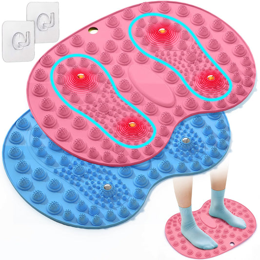 Foot Massager Mat 2PCS (Blue+pink)