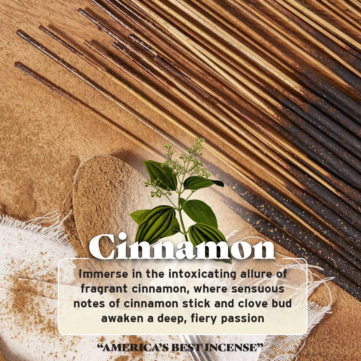 Cinnamon 11 Inch Incense Sticks (Cinnamon)