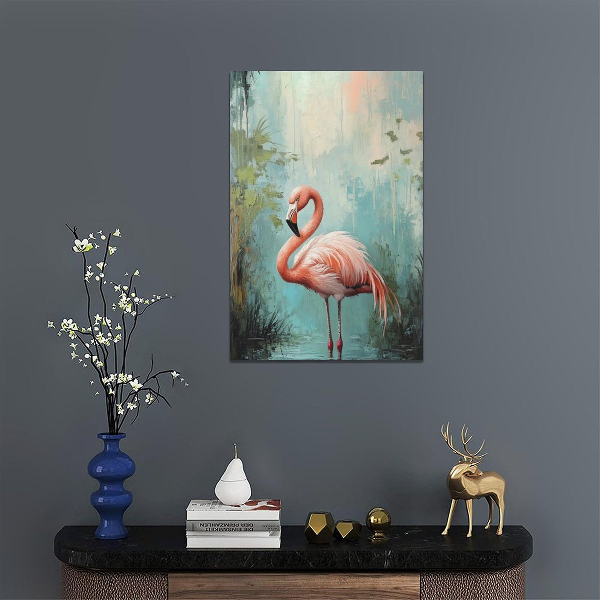 Flamingo Wall Art (24"L x 16"W / Flamingo)