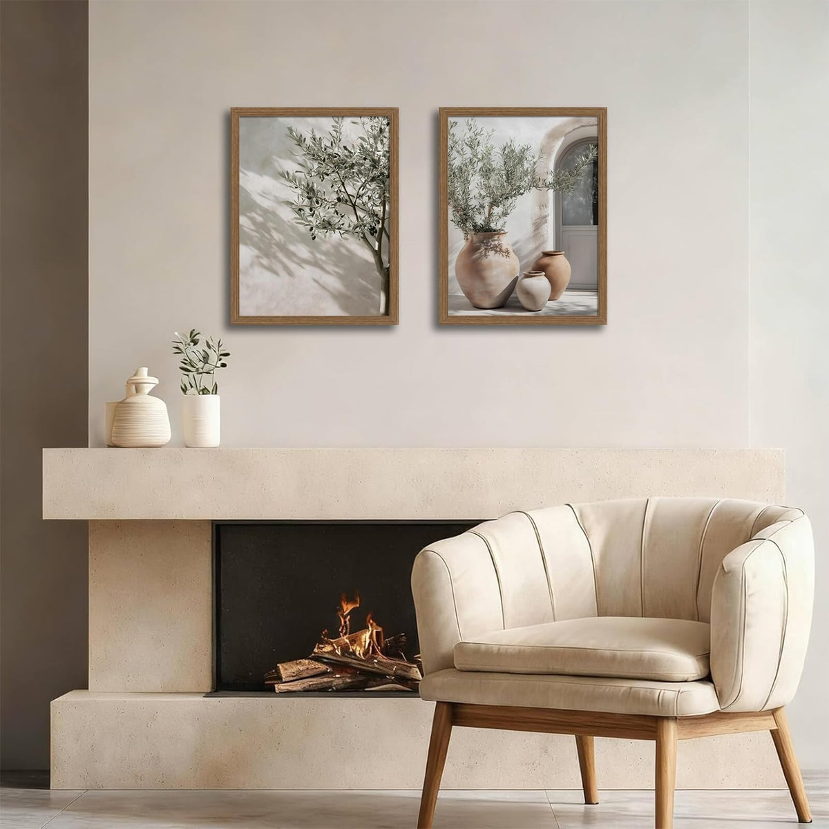 Mediterranean Wall Art Set of 2 (Branch / 12"L x 16"W)