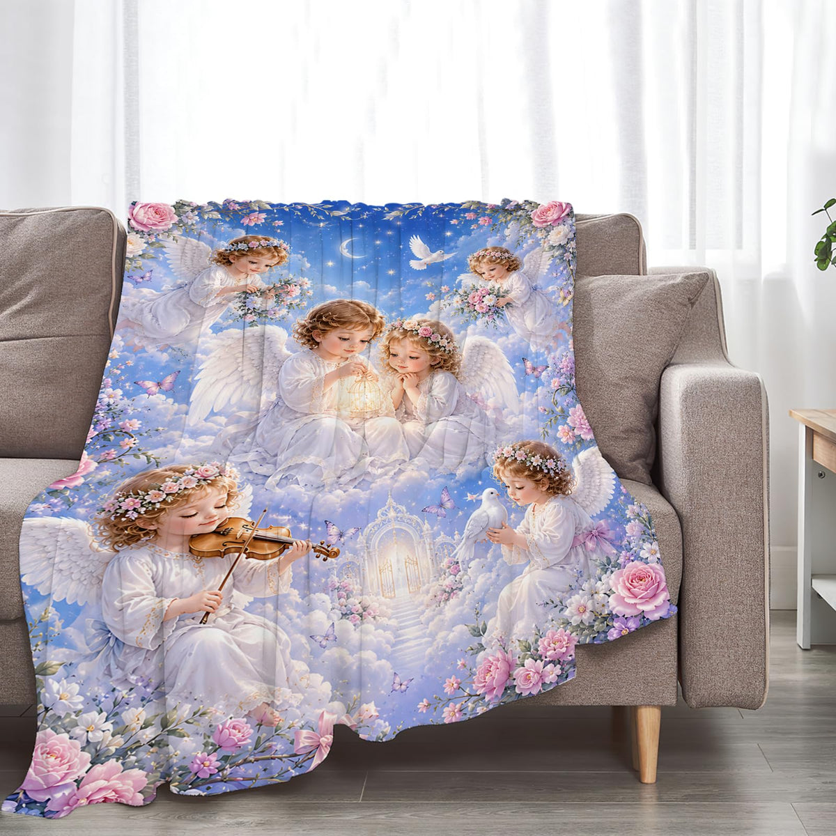 Angel Blanket (60"x80" / Purple Angel)