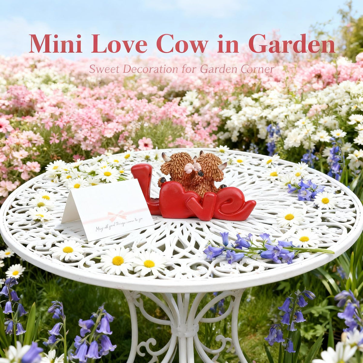 Highland Cow Figurines (03-love)