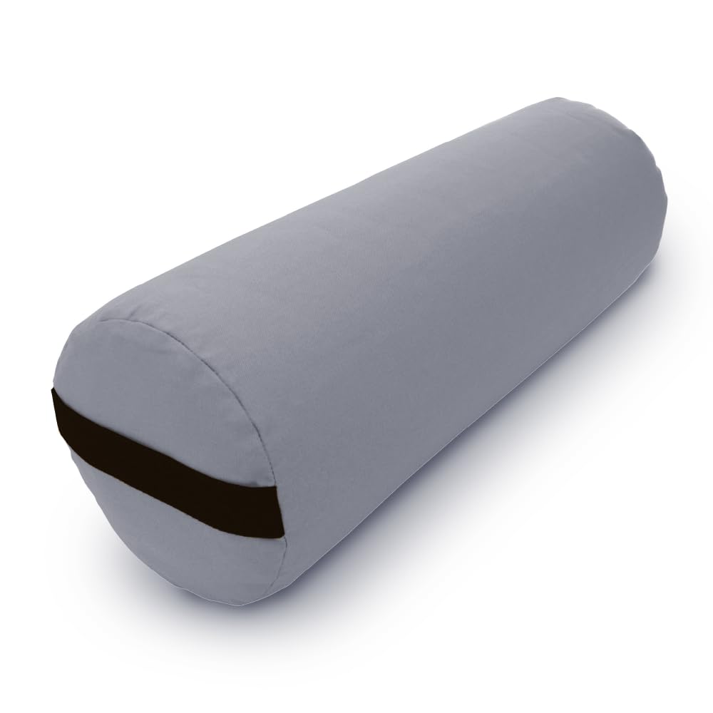 Yoga Bolster Soft yet Firm (Round / Stone Gray)