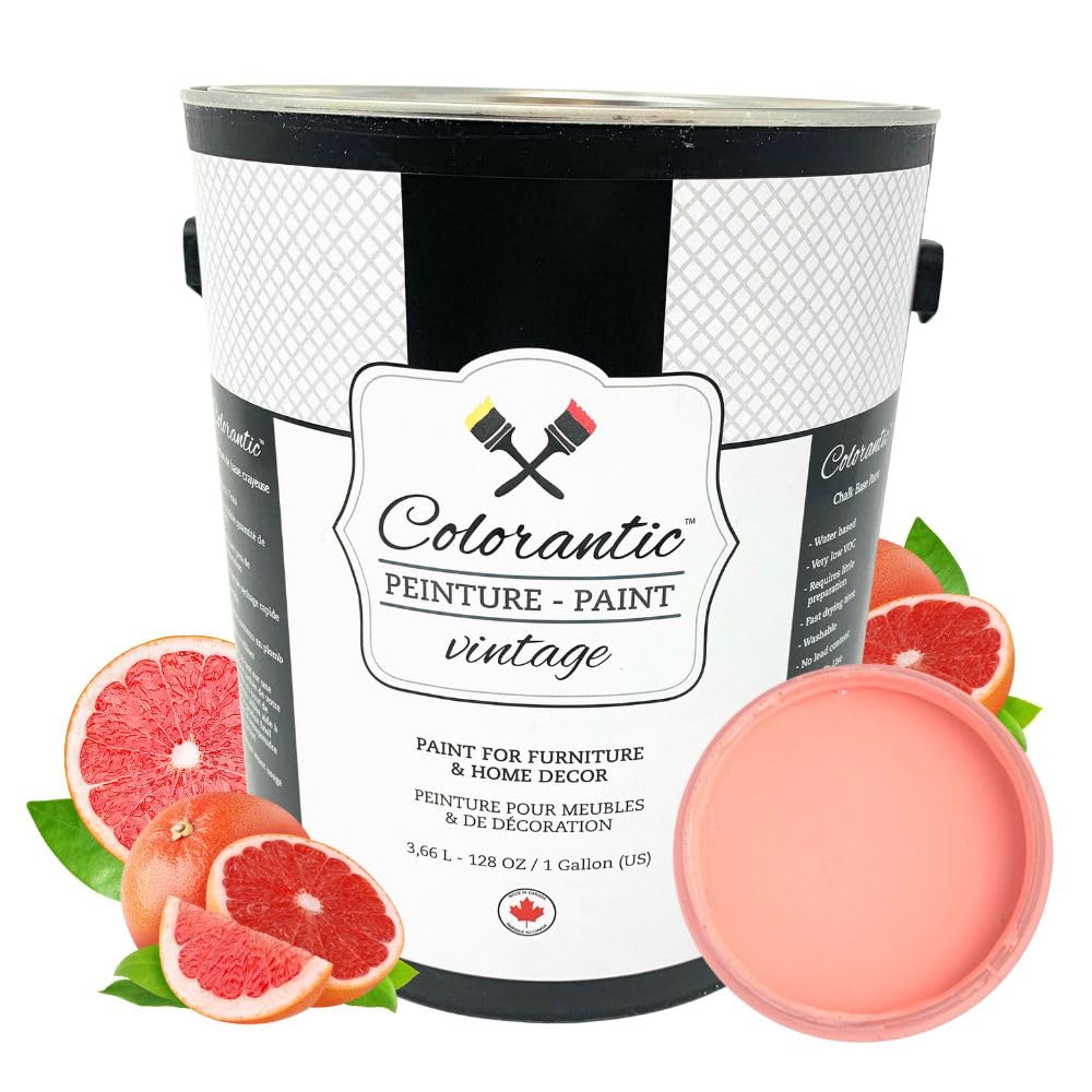 GRAPEFRUIT Chalk Paint for Furniture DIY (Grapefruit / 128 Fl Oz (Pack of 1))