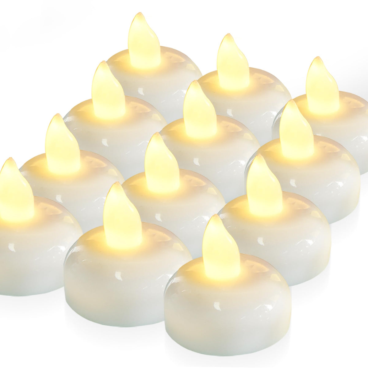 Flameless Floating Candles (Warm White (12Pack))