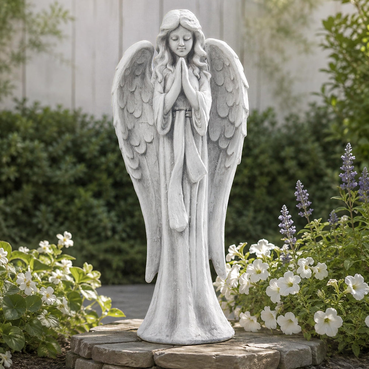 31.1 Inch Praying Angel Statue Outdoor Garden Yard Decorations Statues (Praying Angel-31.1 Inch)