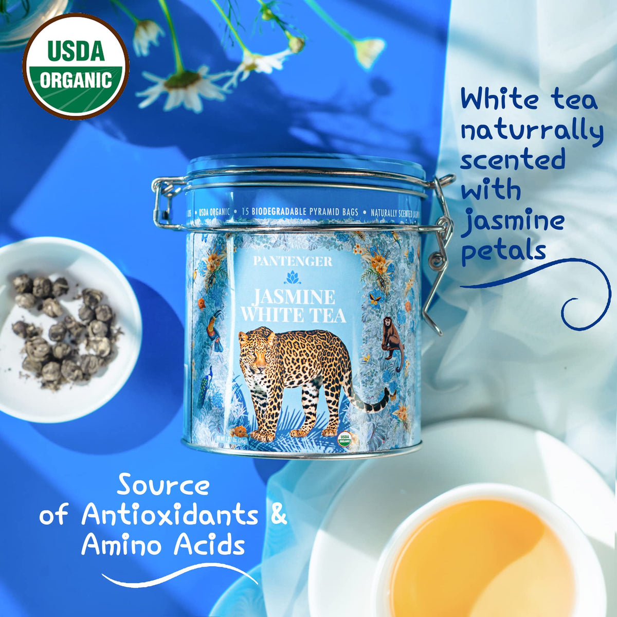 White Jasmine Dragon Pearl Tea