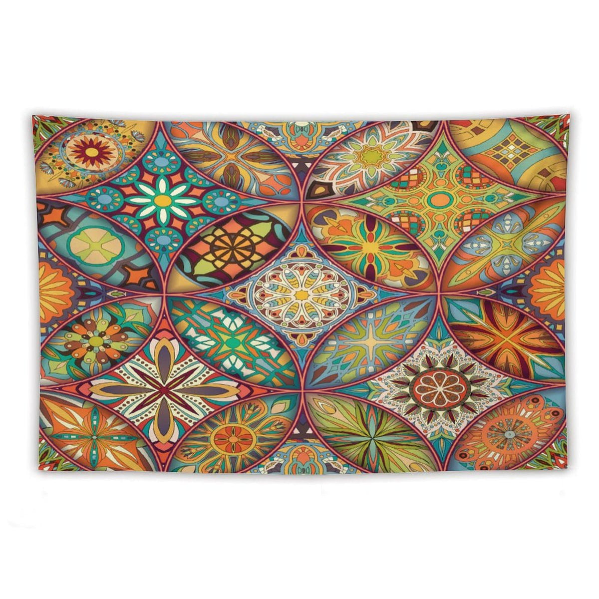 Boho Floral Tapestry Wall Hanging Colorful Bohemian Mandala Tapestries Home Decor for Living Room Bedroom Apartment Farmhouse Dorm 40"x60" (40"L x 60"W / Mandala-20)