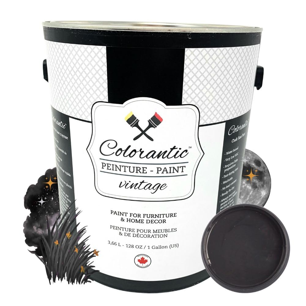 NIGHT Chalk Paint for Furniture DIY (Night / 128 Fl Oz (Pack of 1))