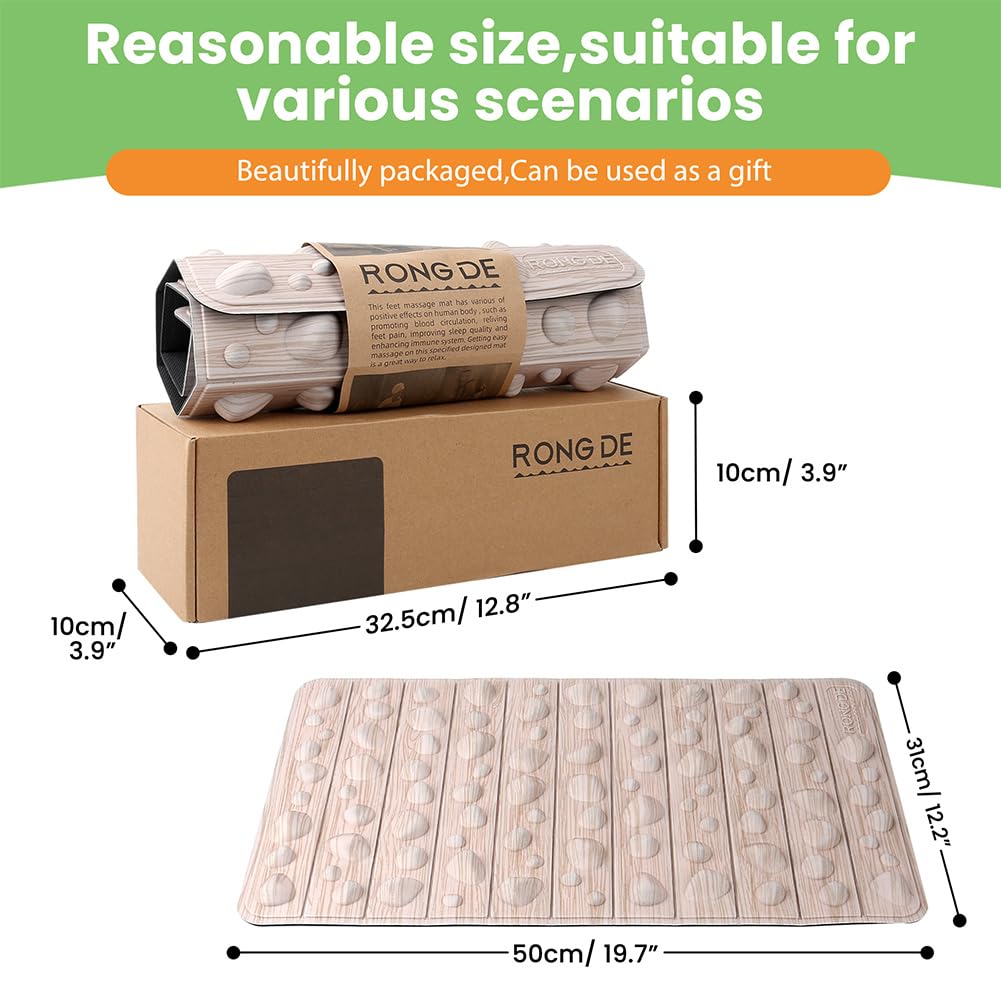 Smartrang High Elasticity Acupressure Mat (19.7in*12.2in / Khaki)