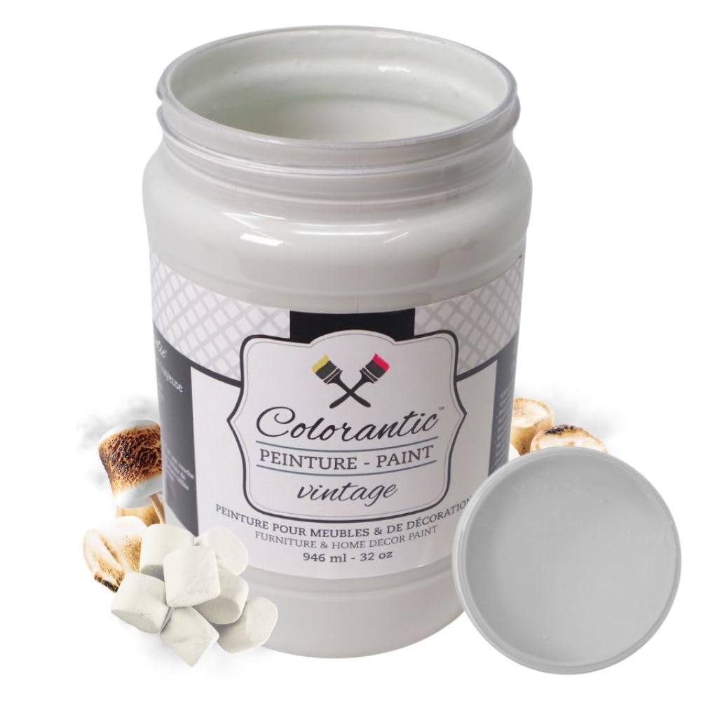 ROASTED MARSHMALLOW Chalk Paint for Furniture DIY (Roasted Marshmallow / 32 Fl Oz (Pack of 1))