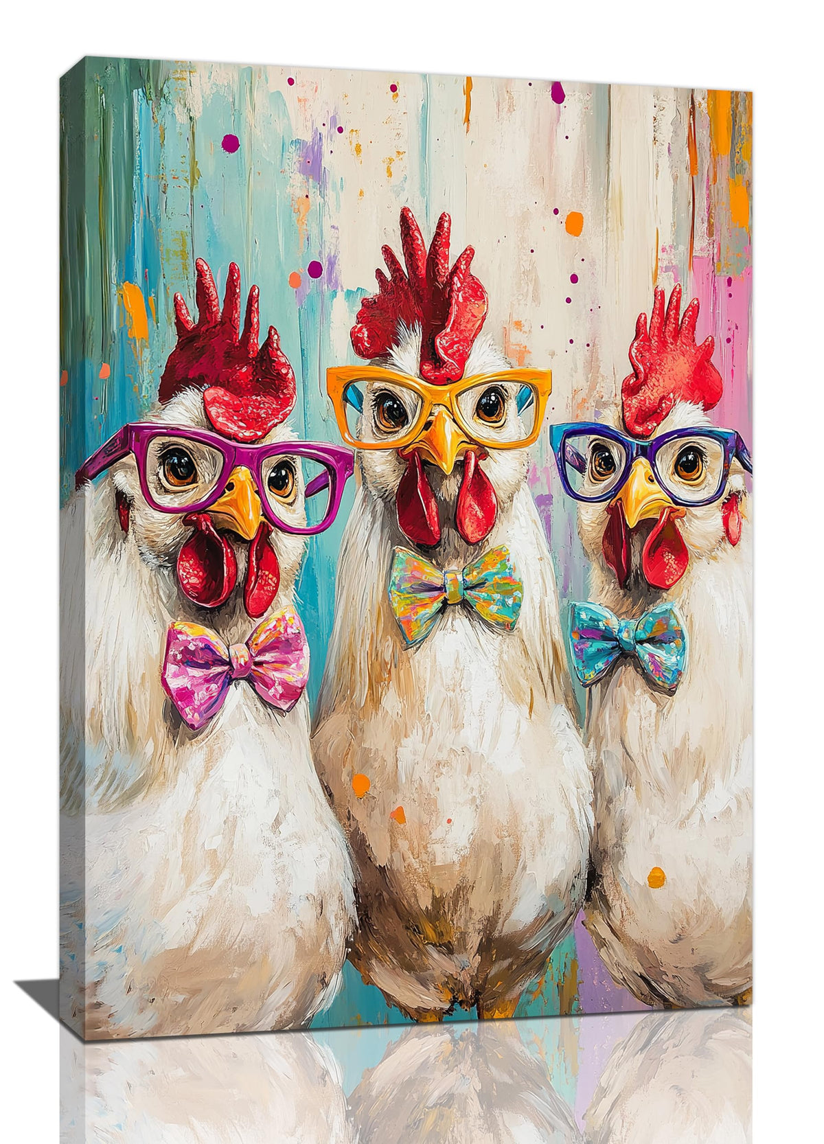 Rooster Wall Art (24"L x 16"W / Funny Rooster)