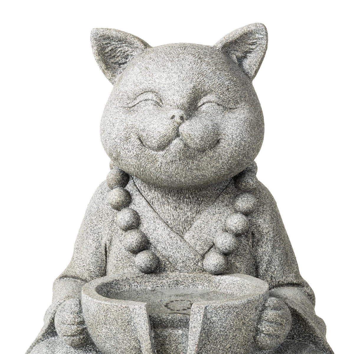 Water Fountain Outdoor (Concrete Cat / 22"H)