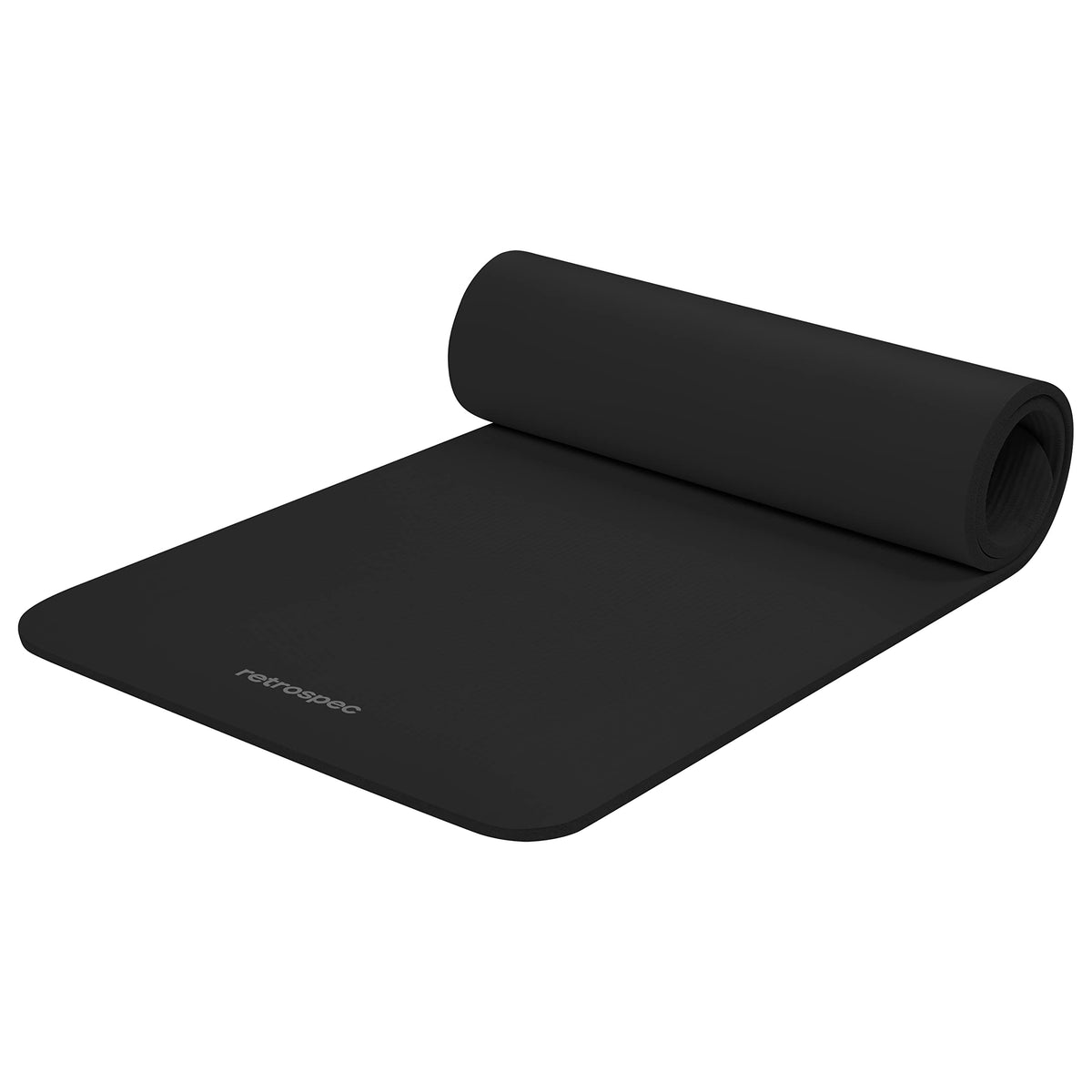 Solana 1 2" Thick Yoga Mat Non Slip Exercise Mat w (Black / 1/2 inch)