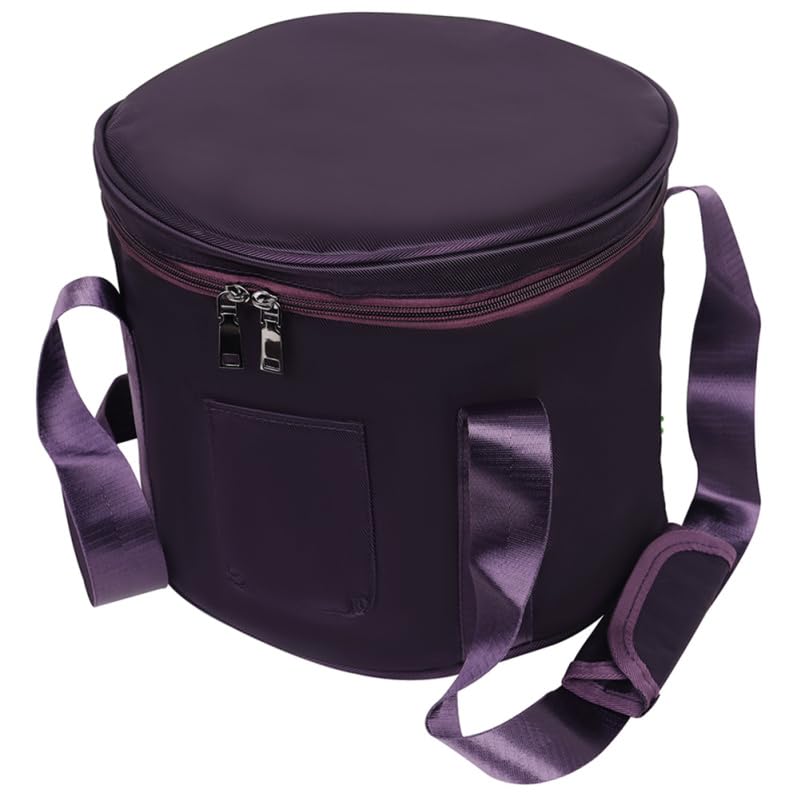 Singing Bowl Carrying Case Crystal Singing Bowl Carrying Case Bag 10inch Sound Healing Instrument Travel Carry Case Bag For Sound Healing and Meditation Purple (28.5x28.5x25m / Purple)