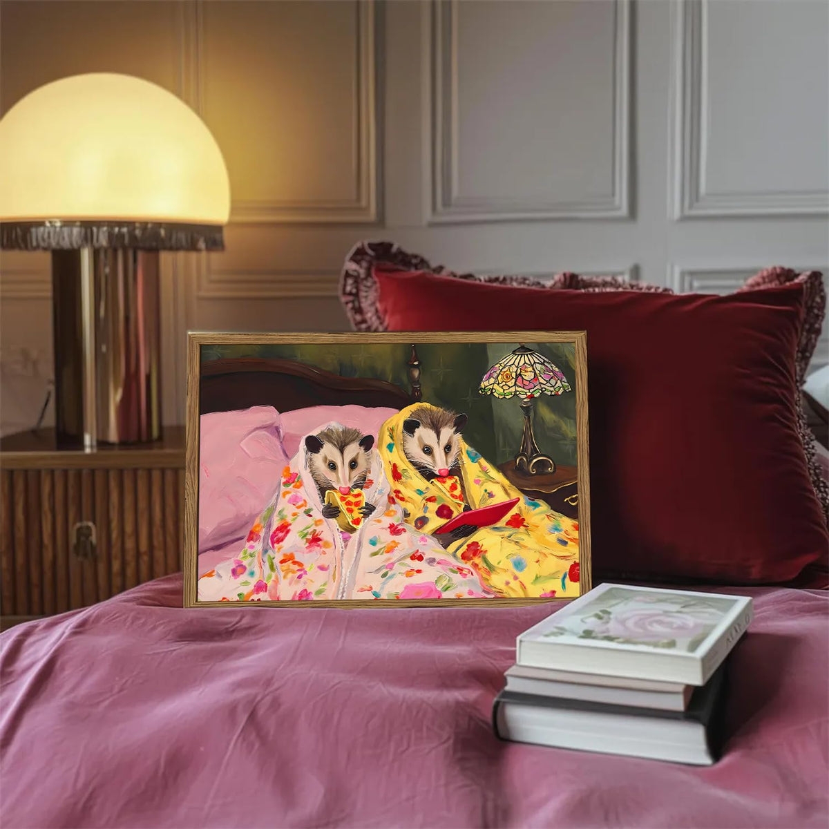 Funny Opossum Wall Art (Animal-M / 16"L x 12"W)