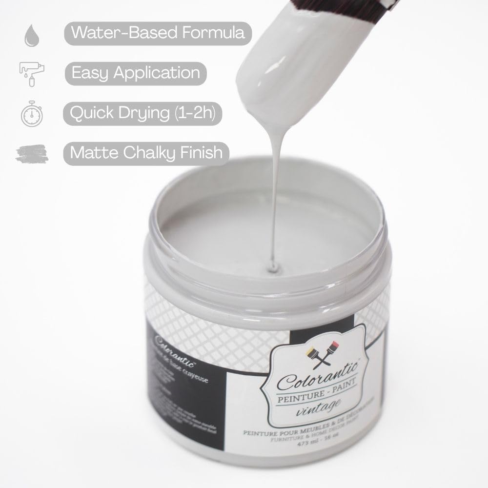 VOLCANO Chalk Paint for Furniture DIY (Volcano / 128 Fl Oz (Pack of 1))