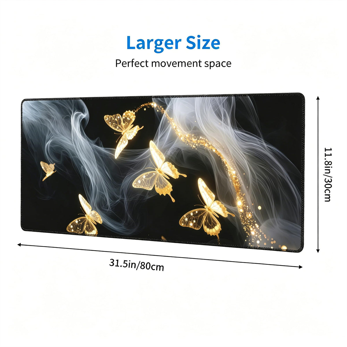 Gold Butterfly Mouse Pad (Gold Butterfly)
