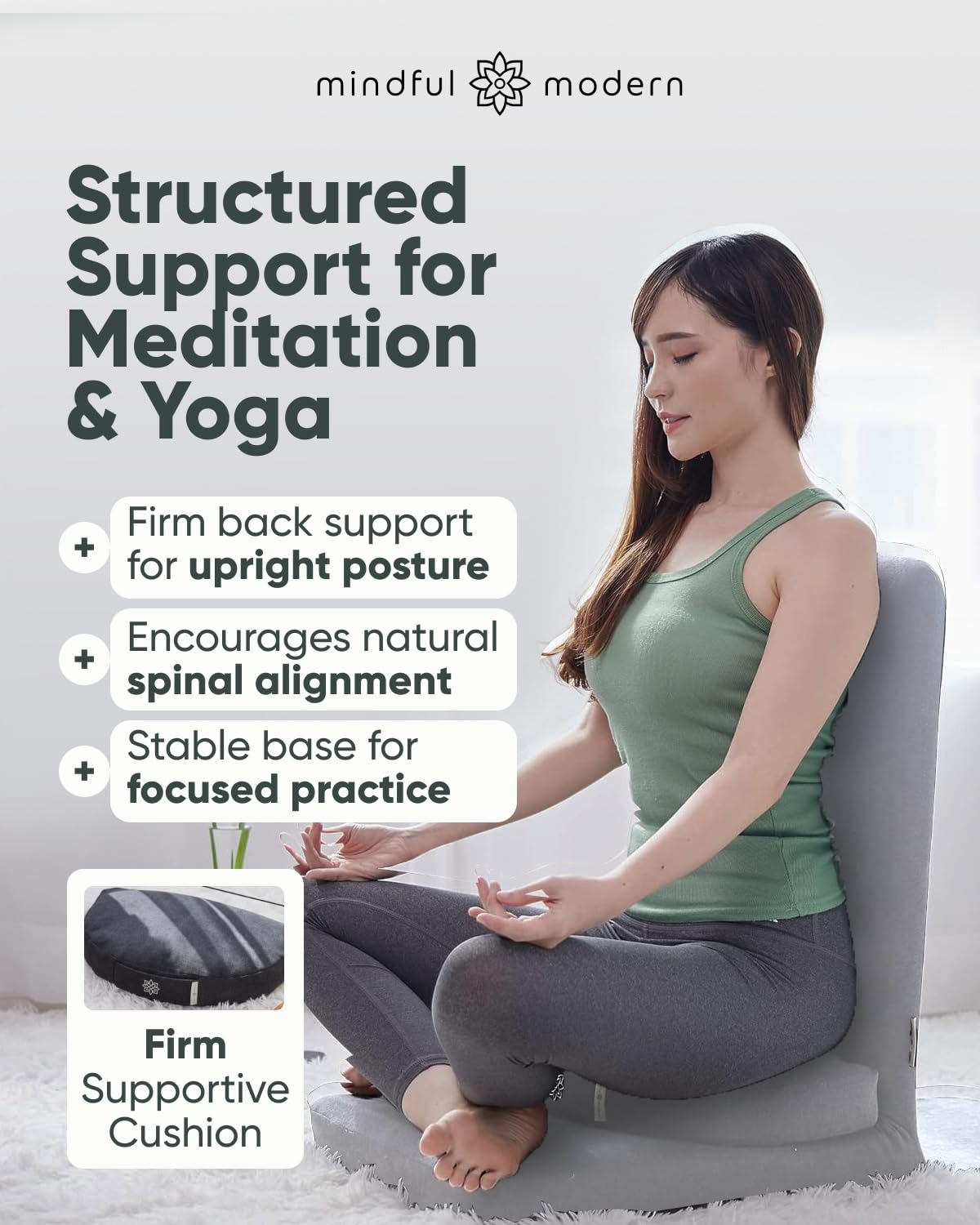 Folding Pro Meditation Chair (Slate Grey)