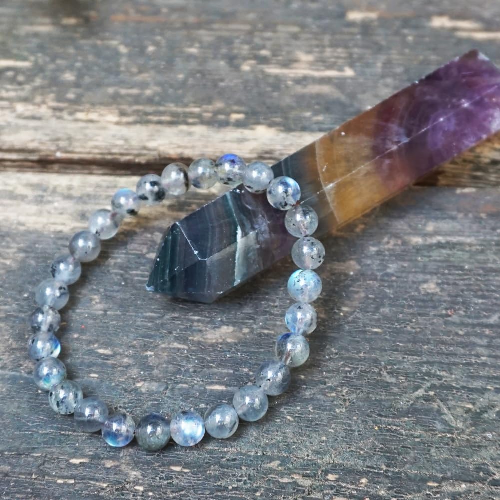 6MM Labradorite Bracelet for Women Men (6MM Labradorite Bracelet)