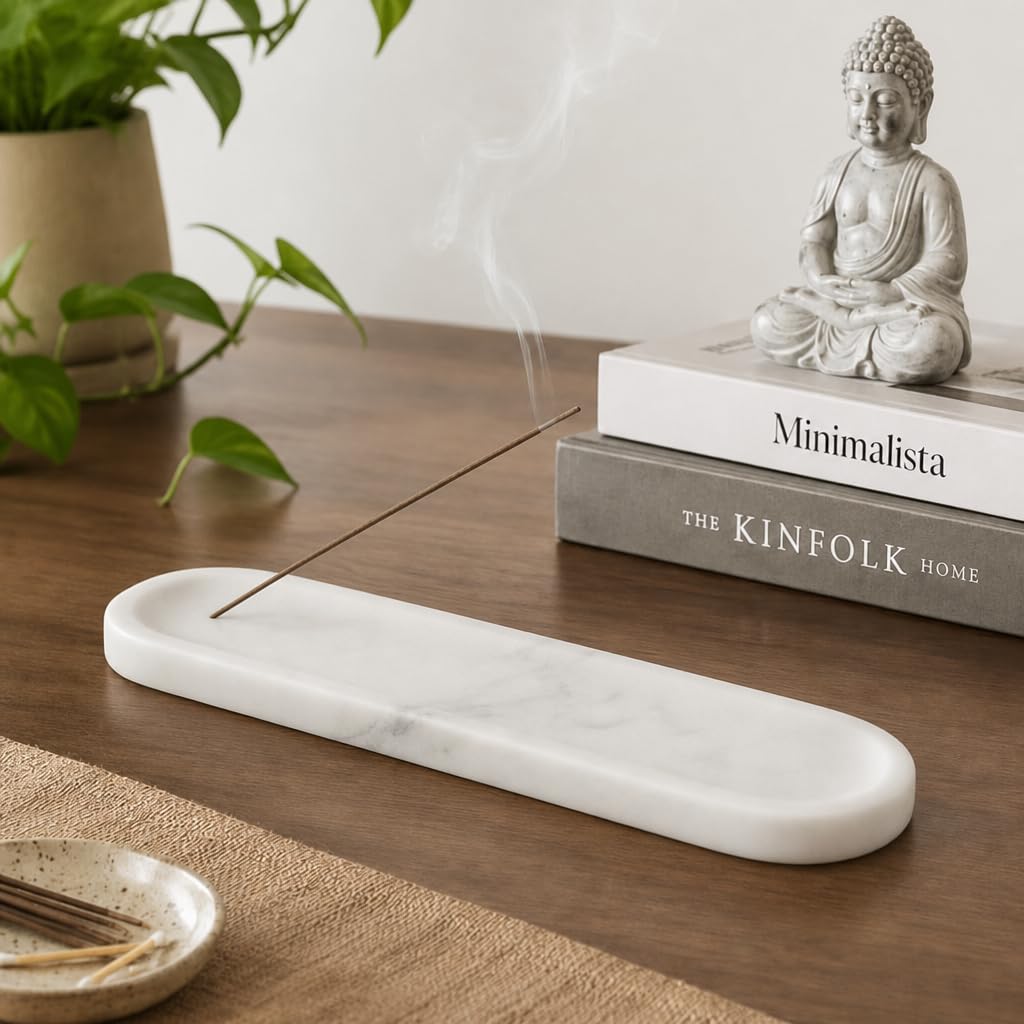 Marble Incense Holder (1 Pcs-bianco Palomino)