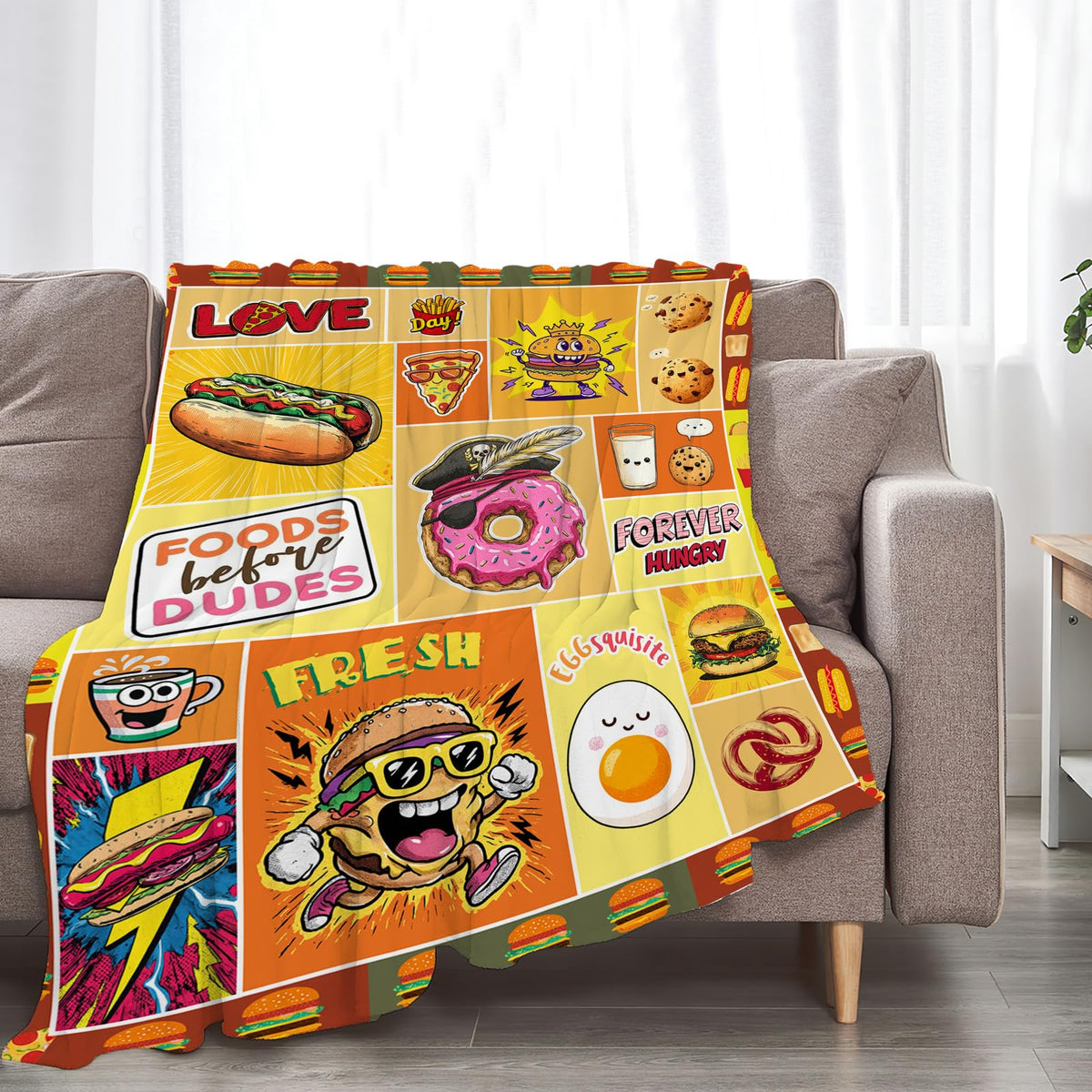 Donuts Foods Throw Blanket (40"x50" / Food)