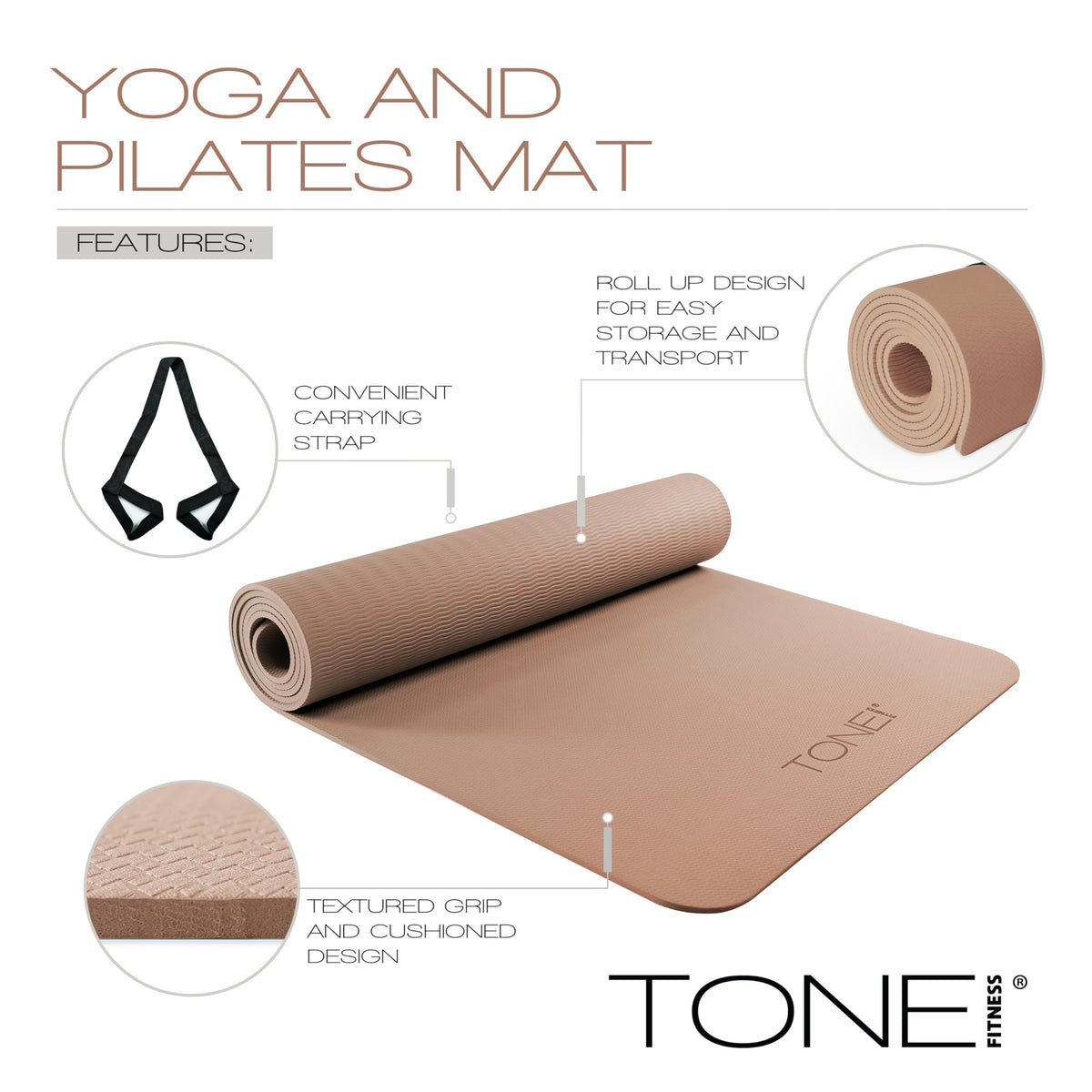 1 4" Yoga Mat (V Pattern / Teal)