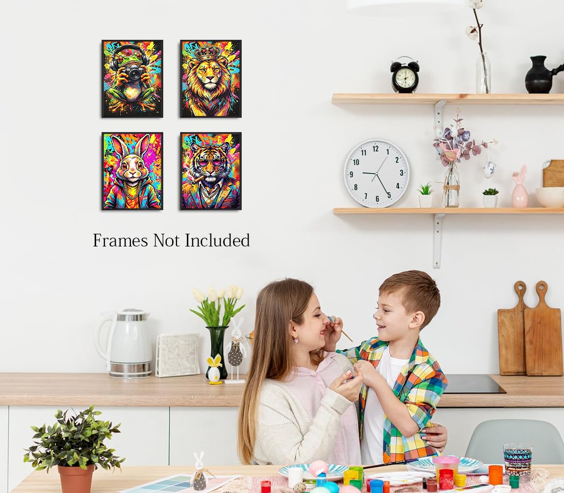 Animal Graffiti Wall Art Prints (Animal Graffiti Wall Art Prints)