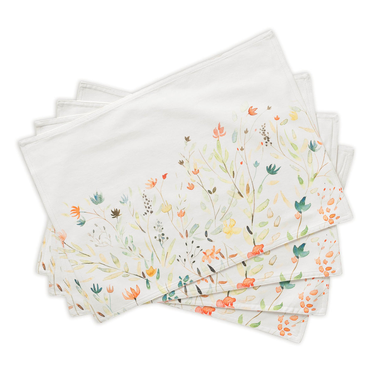 Placemats Set of 4 Reusable 100% Cotton (021 - Colmar / 13" X 19" (Pack of 4))