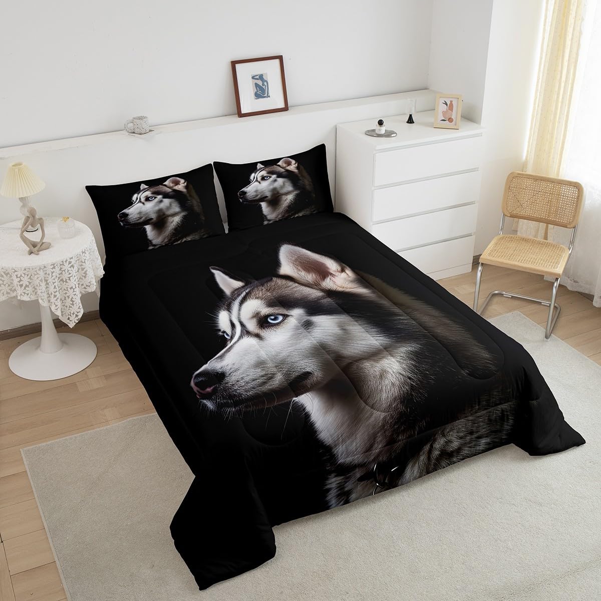 Husky Comforter Set Twin Size Bedding Set for Kids (Multi 22 / Twin)