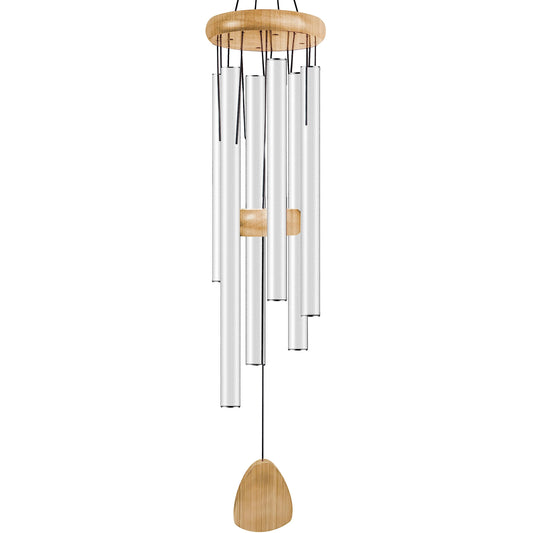 37" Aluminum Wind Chimes for Outside (White / Classic 37")