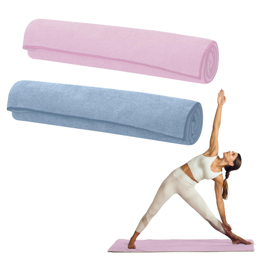 Yoga Mat Towel (Lilac Lace/Skyway)