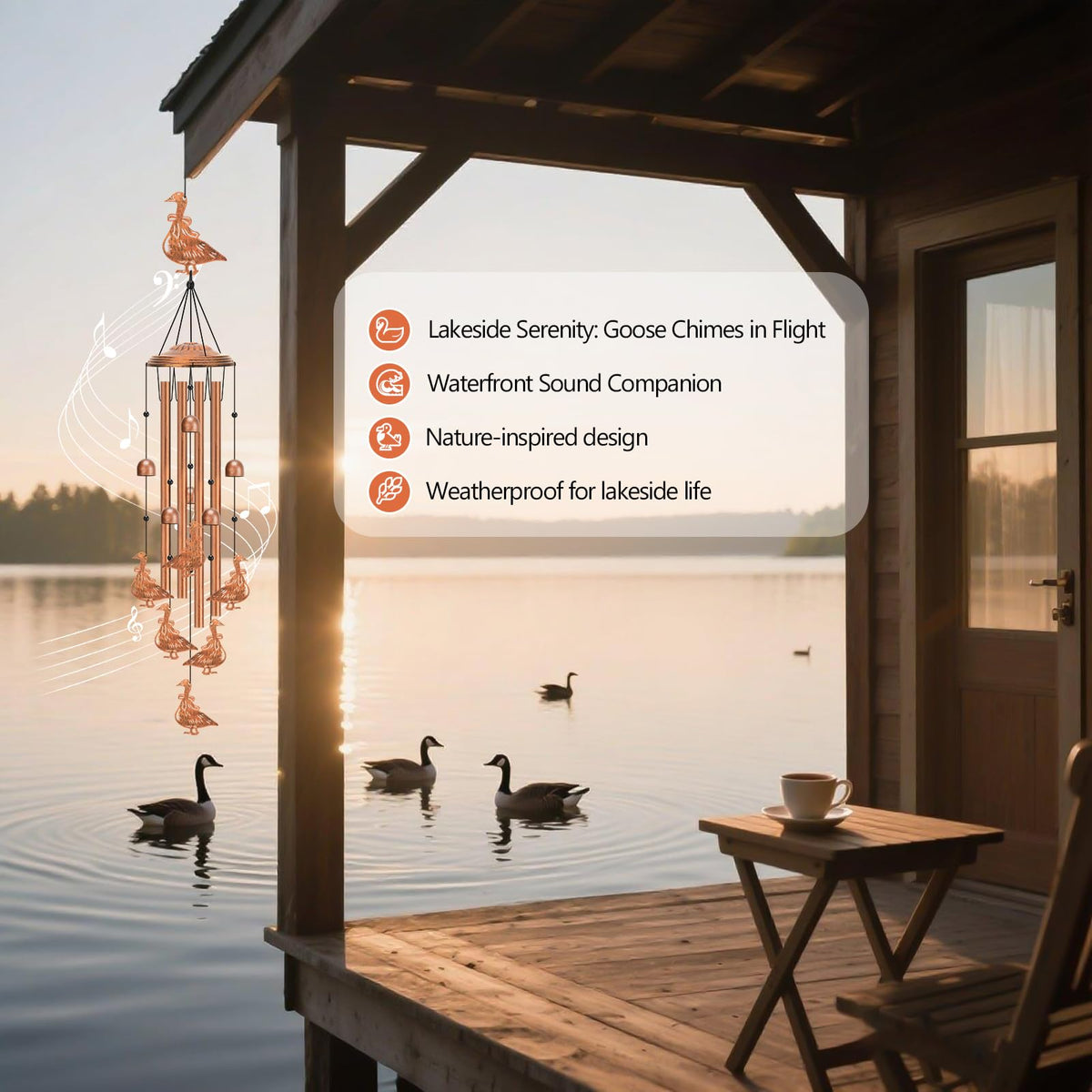 Goose Wind Chimes Outdoor Wind Chimes