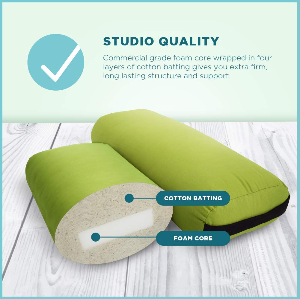 Yoga Bolster Soft yet Firm (Rectangular / Stone Gray)