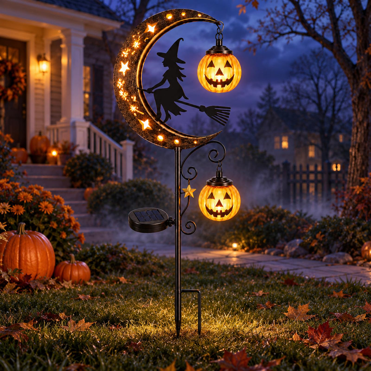 Outdoor Solar Tulip Light (Black Witch - 1pc)