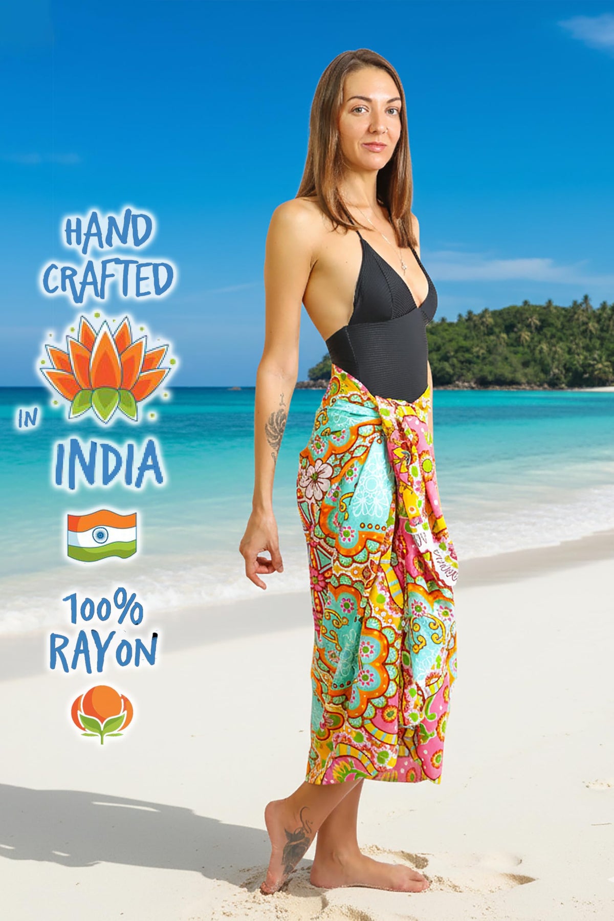 Geometric Beach Pareo for Women (Marakesh)