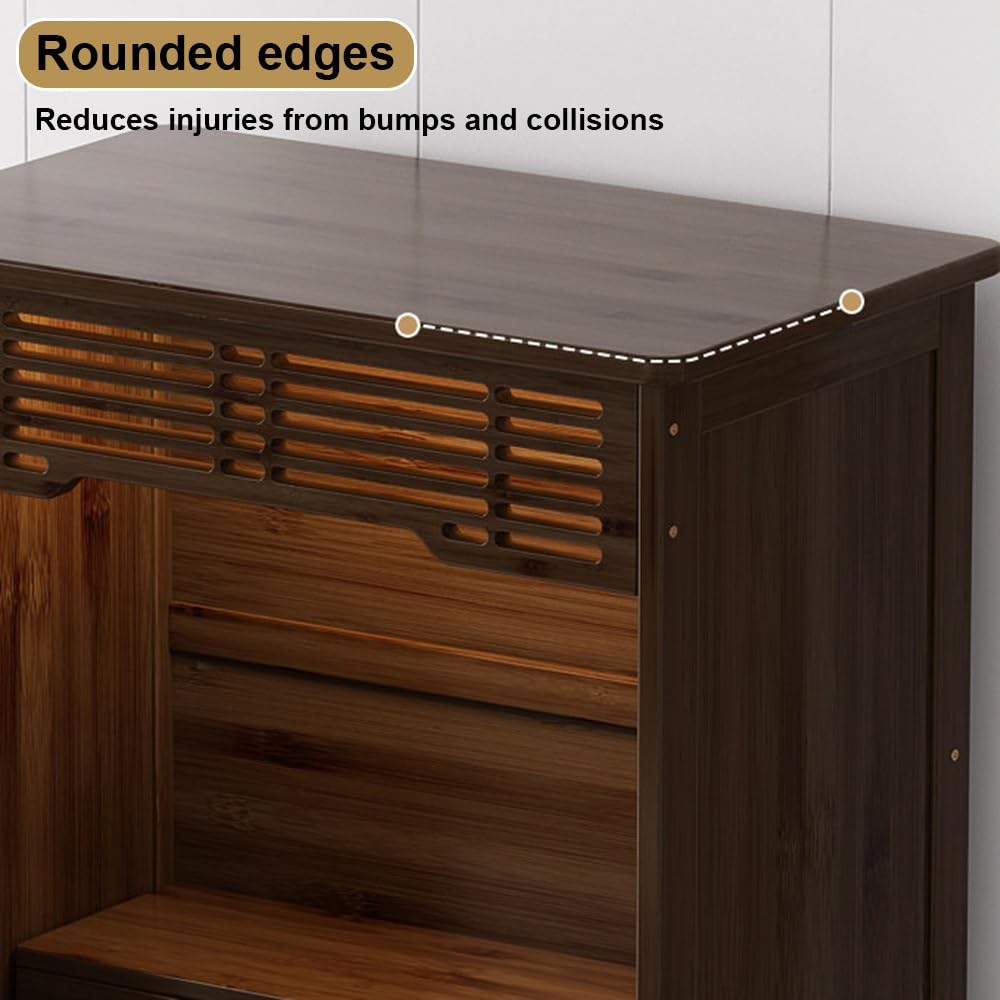 Multifunction Meditation Altar Table (Walnut Wood / 27.5in)