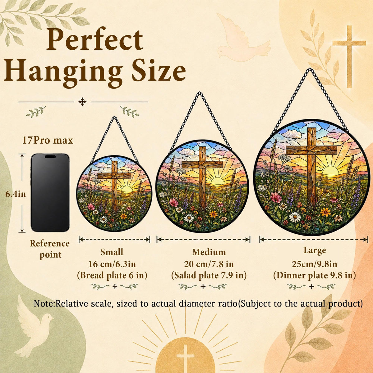 Birthday Gifts for Men for Dad Grandpa Him Husband Papa (Cross / 7.8 x 7.8 IN)
