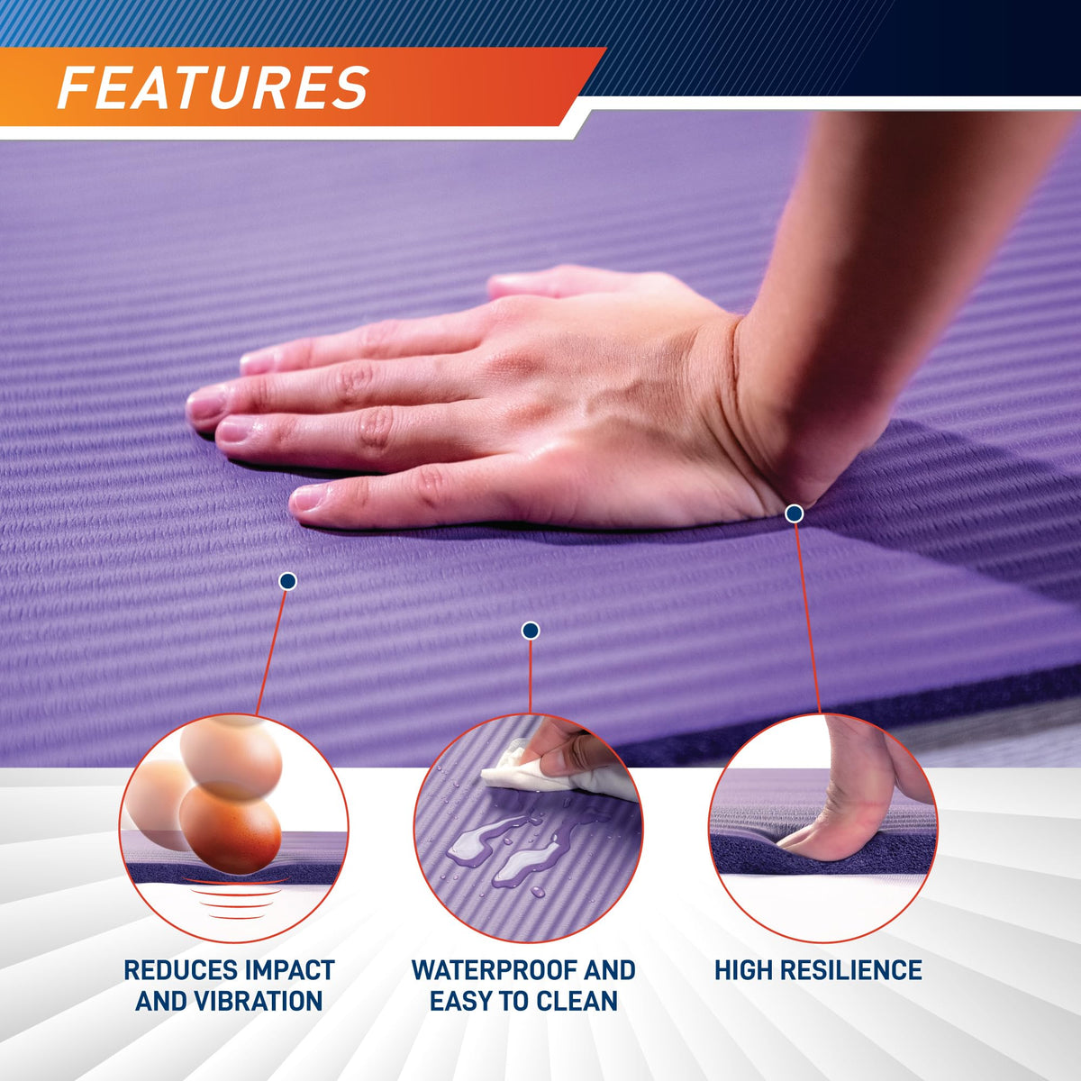 Circuit Fitness by Marcy 1 (Sapphire Blue / 1/2-inch)