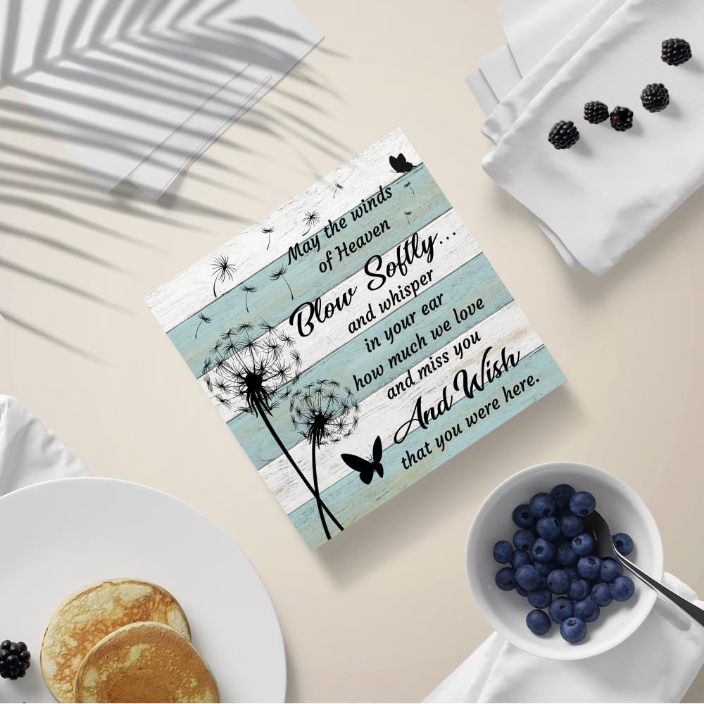 Dandelion Wooden Box Sign (Blue2)