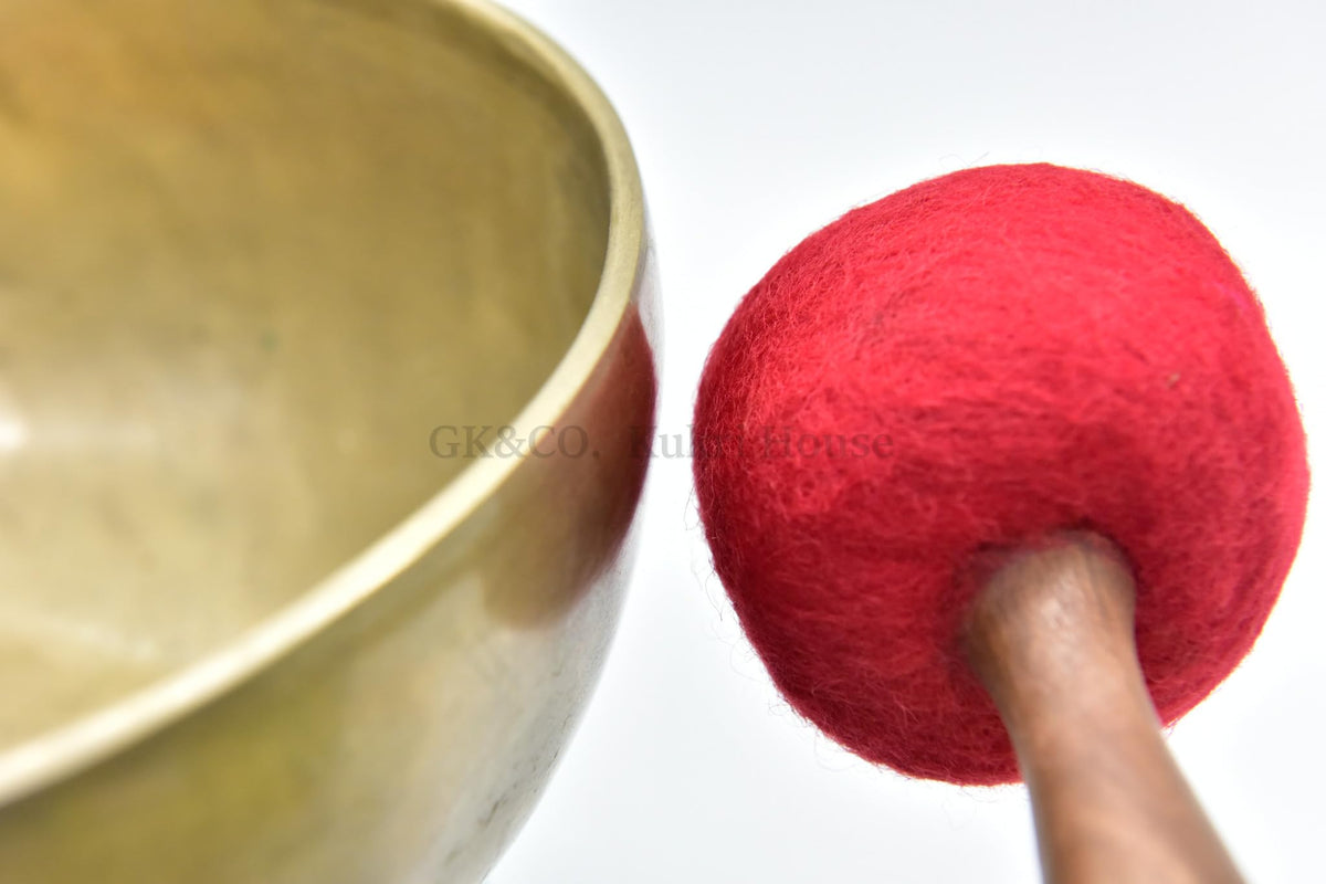 9 Inches Tibetan Singing Bowl Mallet Wooden Felt Striker Sound Bowl Meditation Mallet Sound Bowl Stick Meditation Yoga Tibetan sound bowl mallet (9 Inches)