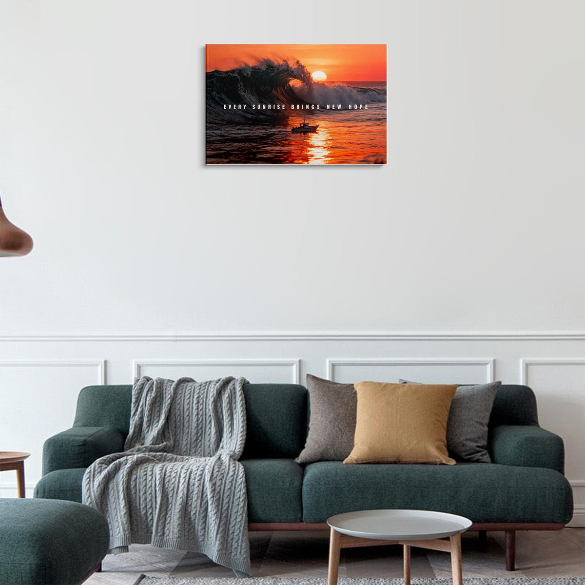 Motivational Quotes Motto (1p-Sunset / 18L" x 24W")