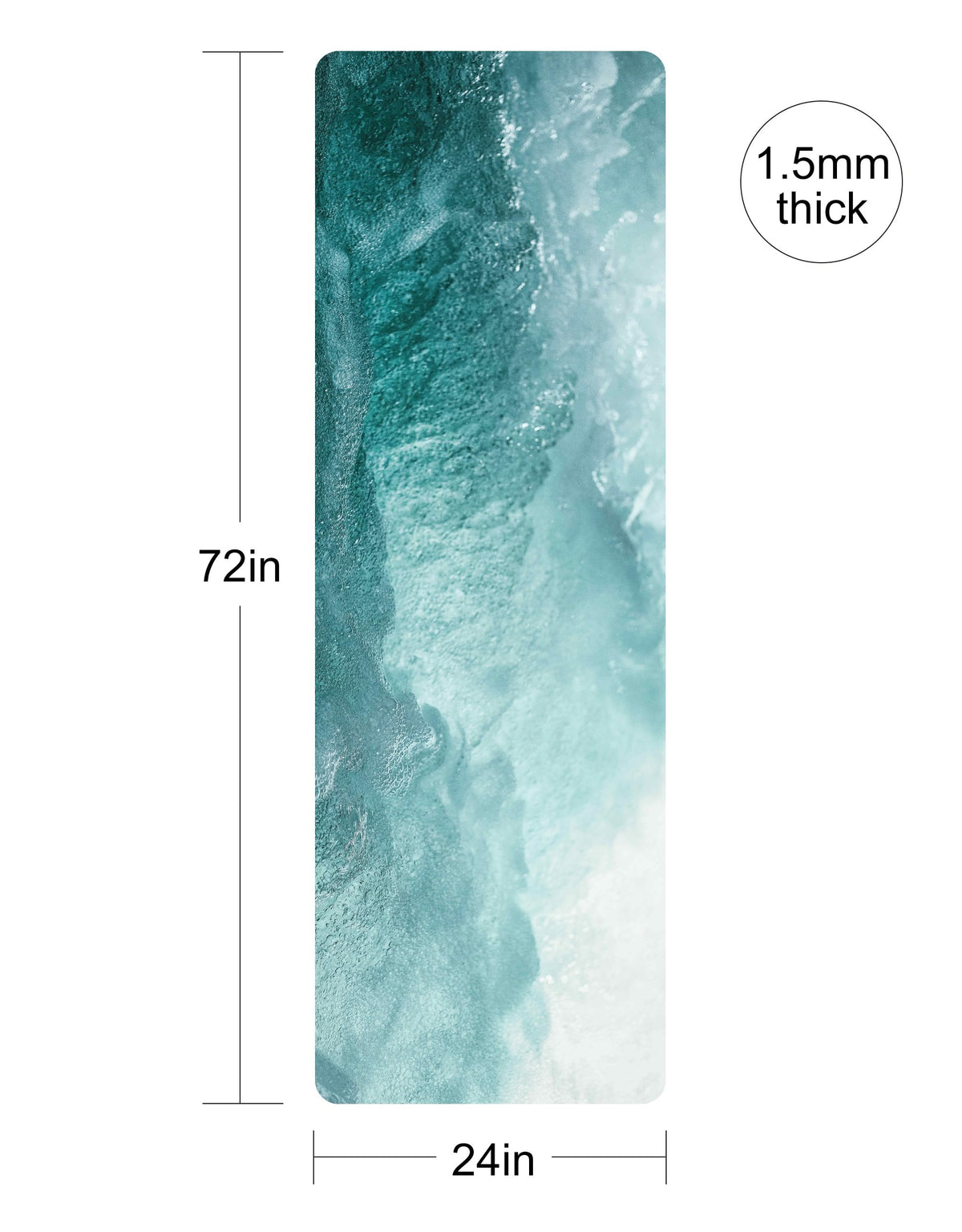 Printed Travel Yoga Mat (CuiHu)