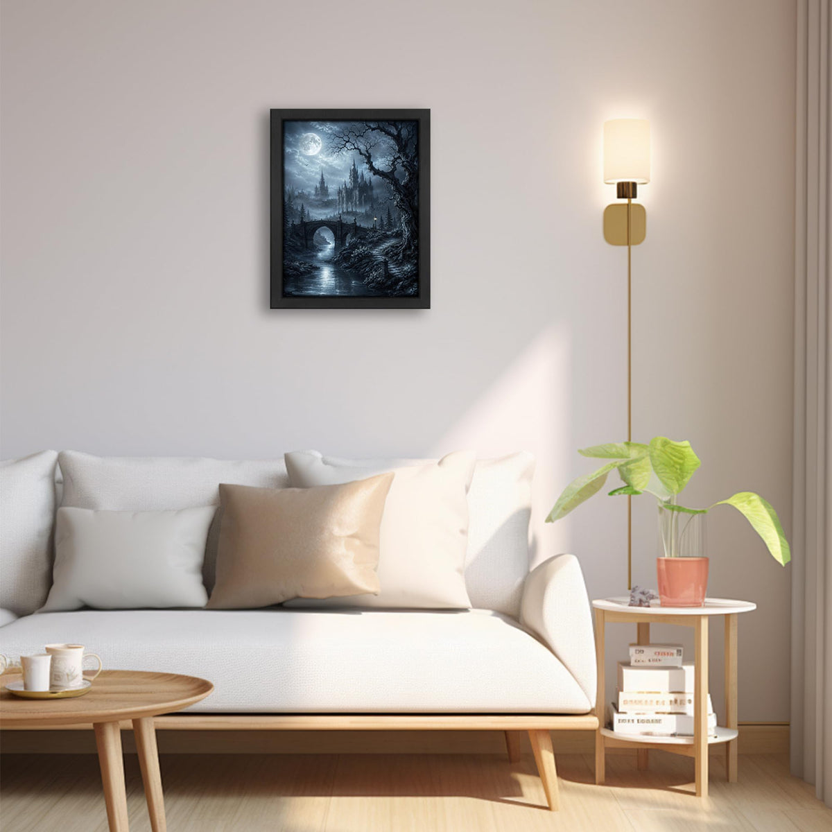 Gothic Castle Decor Wall Art (Wall Art Framed 03 / 16"L x 12"W)