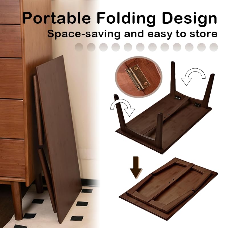 Bamboo Folding Coffee Table (Chestnut / Large)