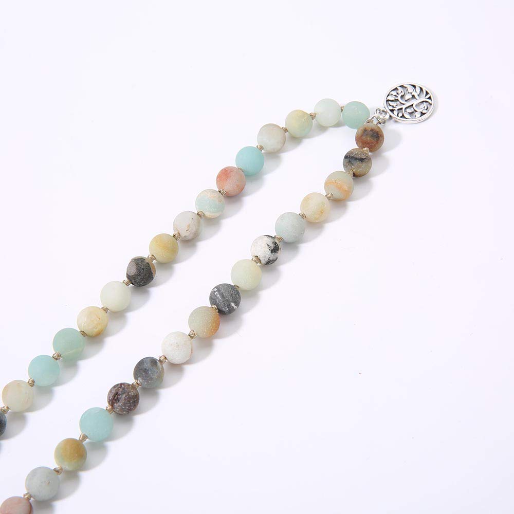 108 Mala Beads Semi (Natural Amazonite)