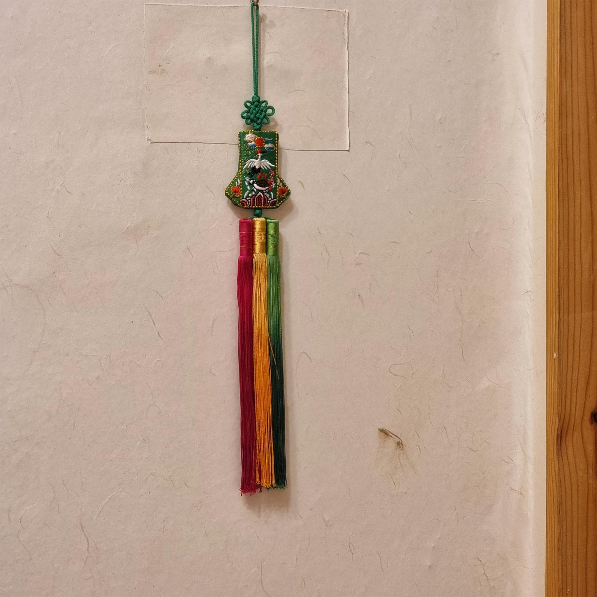 Korean Turtle & Crane Norigae (Hot Pink)