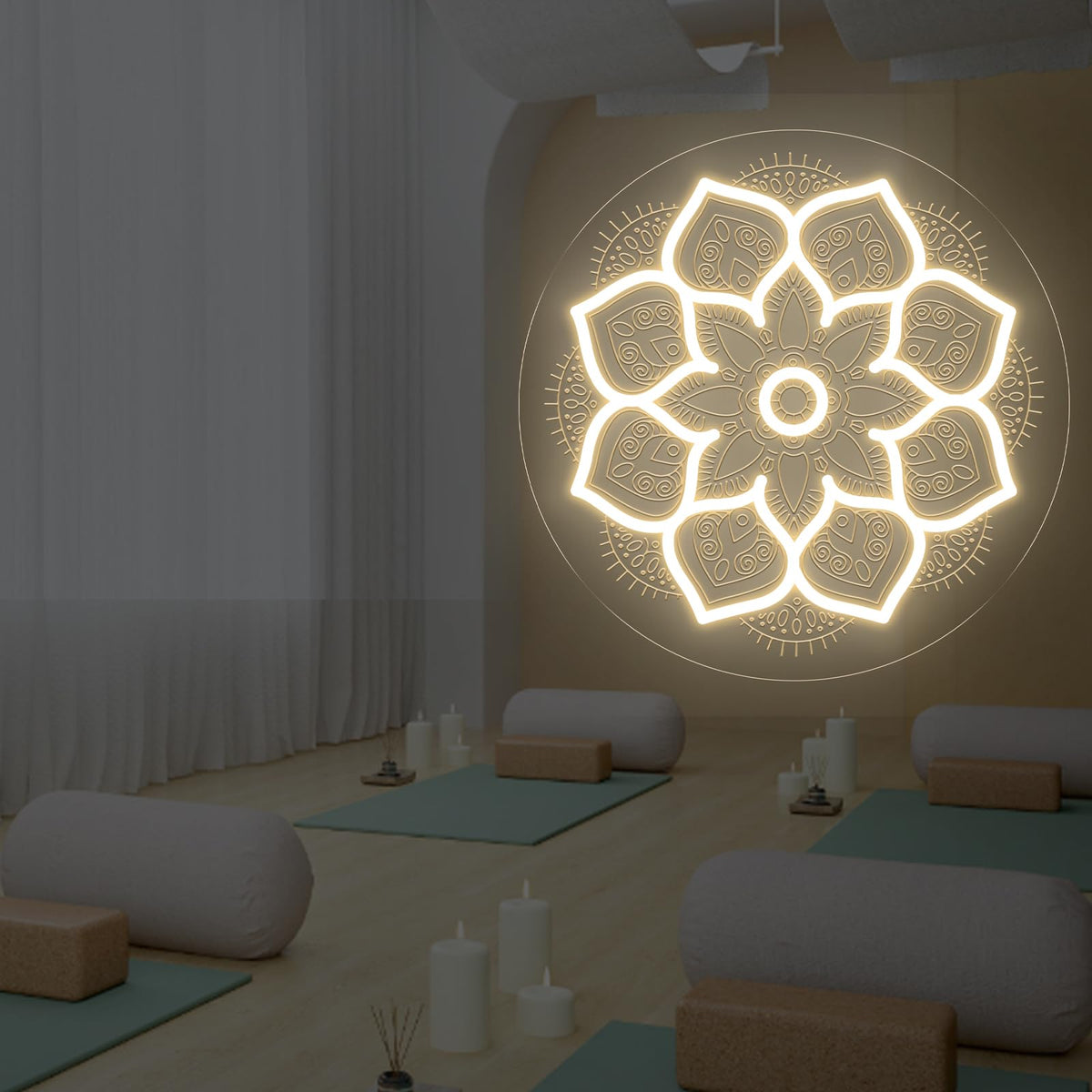 Sacred Geometry Mandala Neon Sign (Mandala)