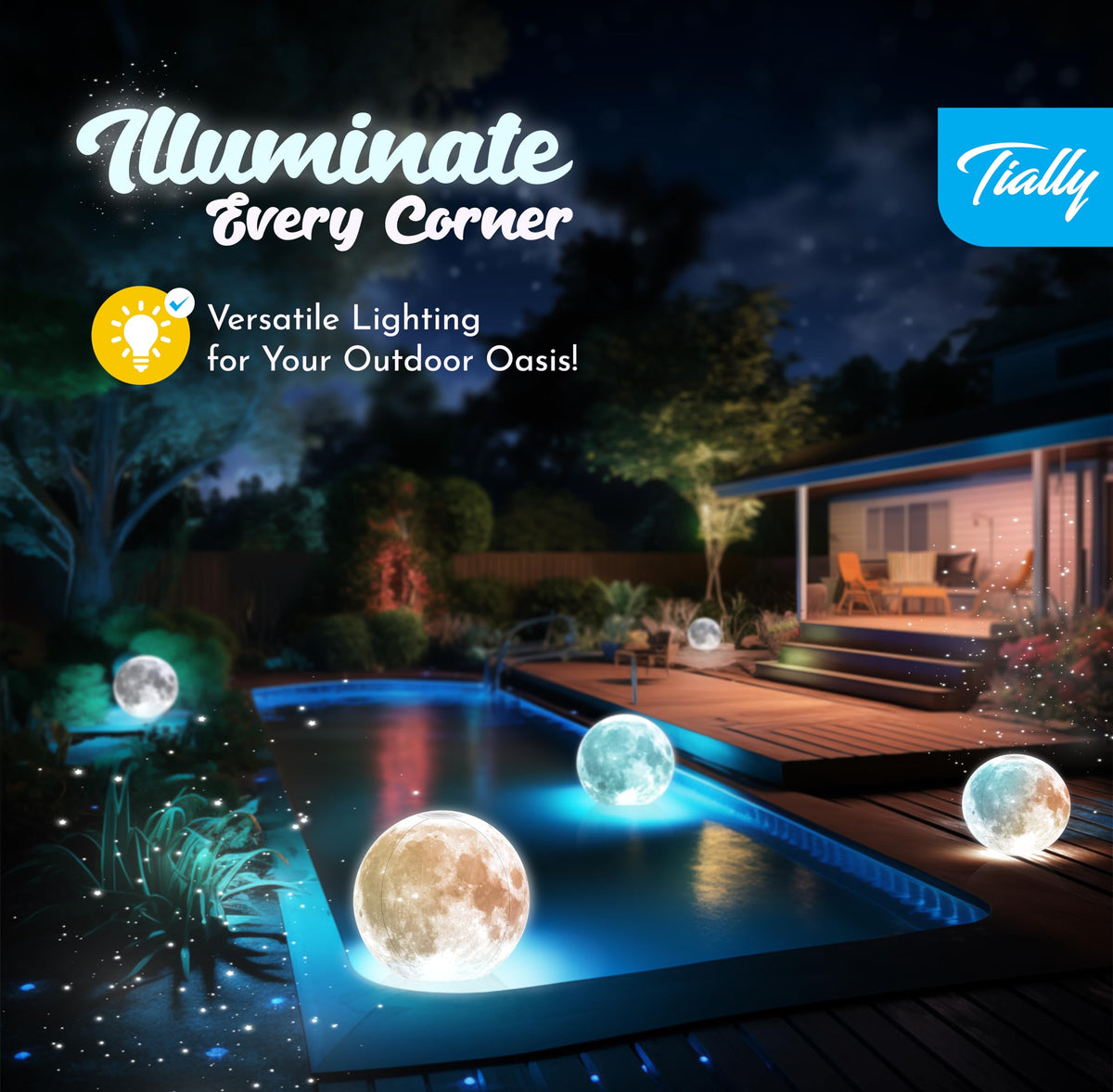 Floating Pool Lights (1 Pack / White)